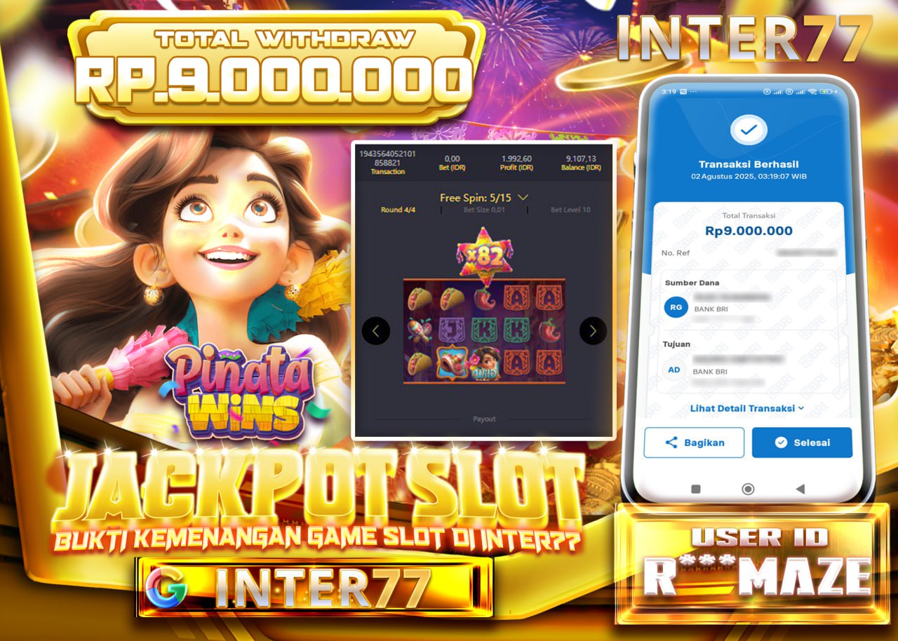 R***MAZE JACKPOT SLOT PINATA WINS Rp.9.000.000 - LUNAS