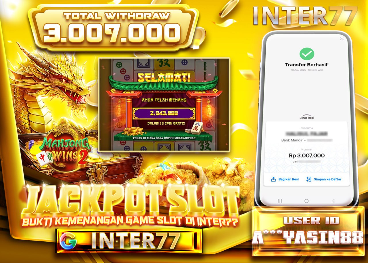 A***YASIN88 JACKPOT SLOT MAHJONG WINS 2 Rp.3.007.000 - LUNAS