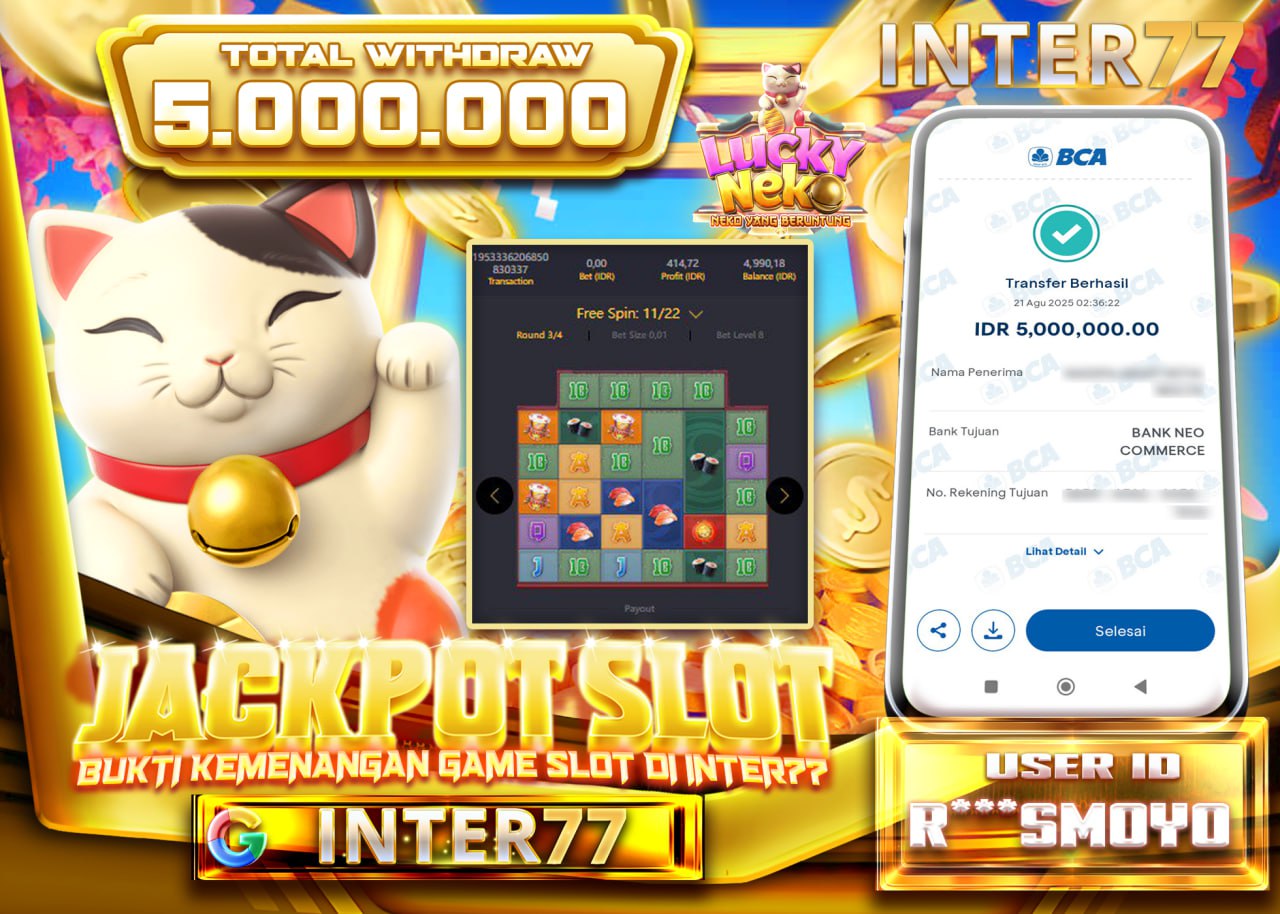 R***SMOYO JACKPOT SLOT LUCKY NEKO Rp.5.000.000 - LUNAS