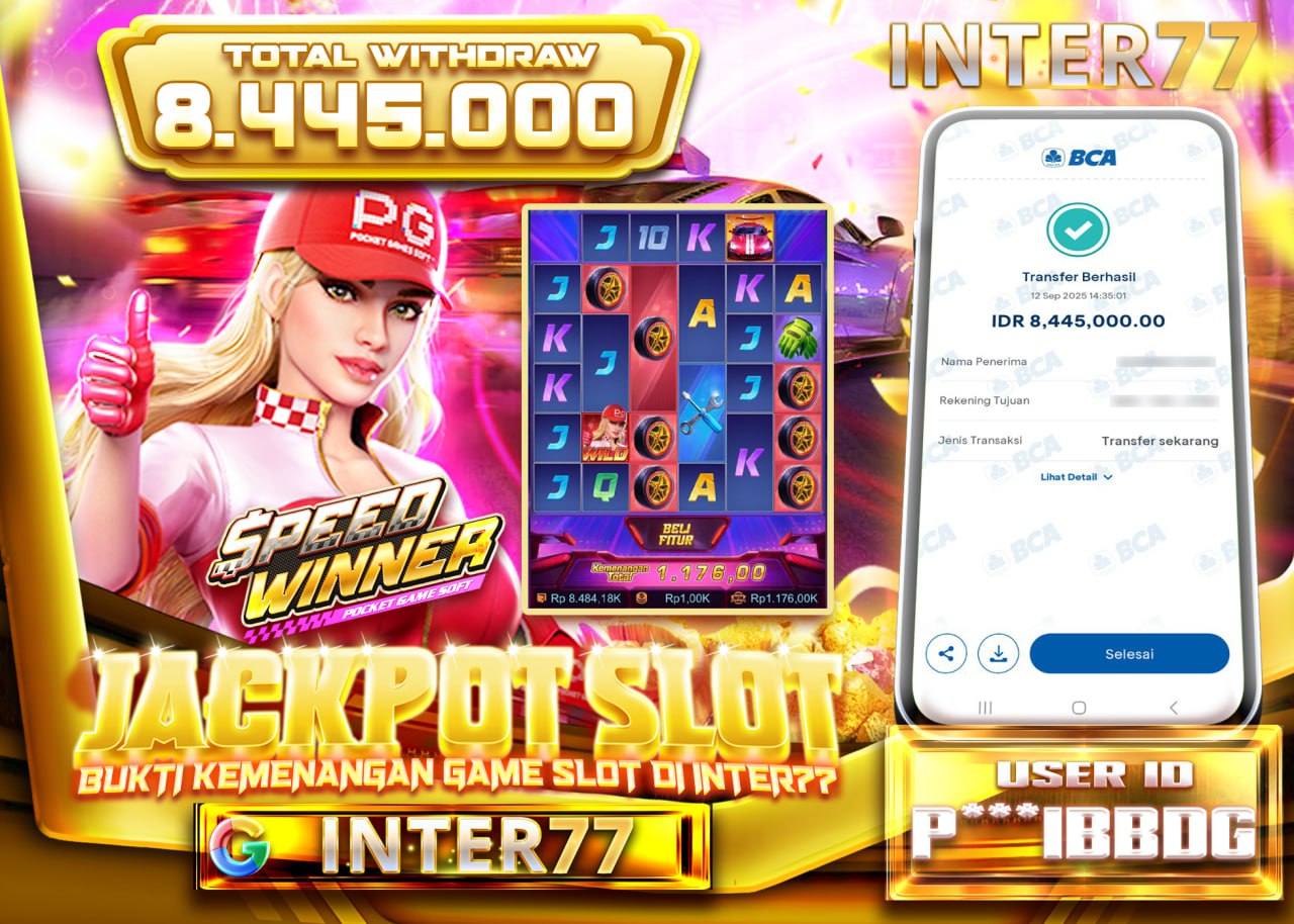 P***IBBDG JACKPOT SPEED WINNER 1000 Rp 8.445.000 - LUNAS