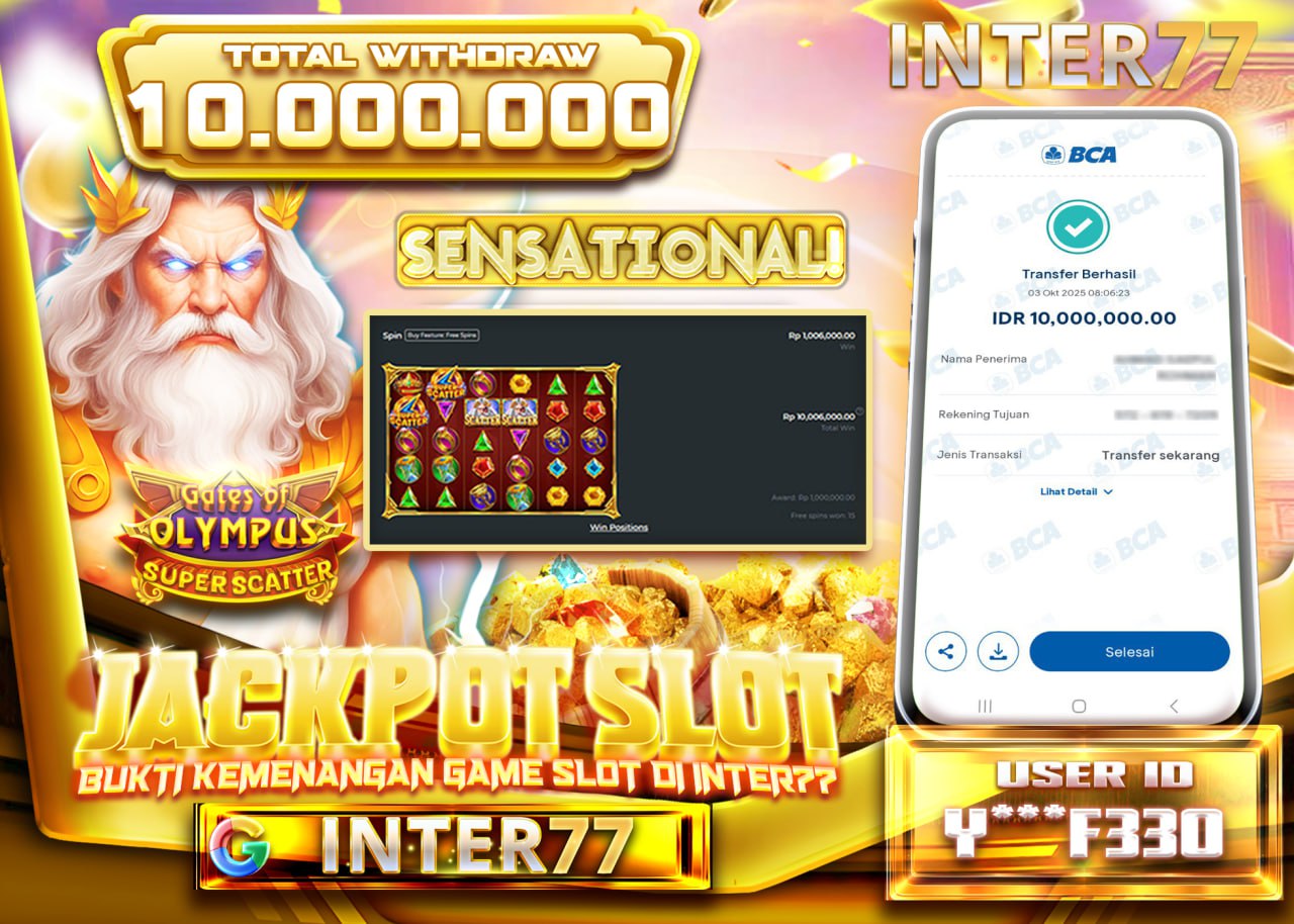 Y***F330 JACKPOT GATE OF OLYMPUS Rp 10.000.000 - LUNAS