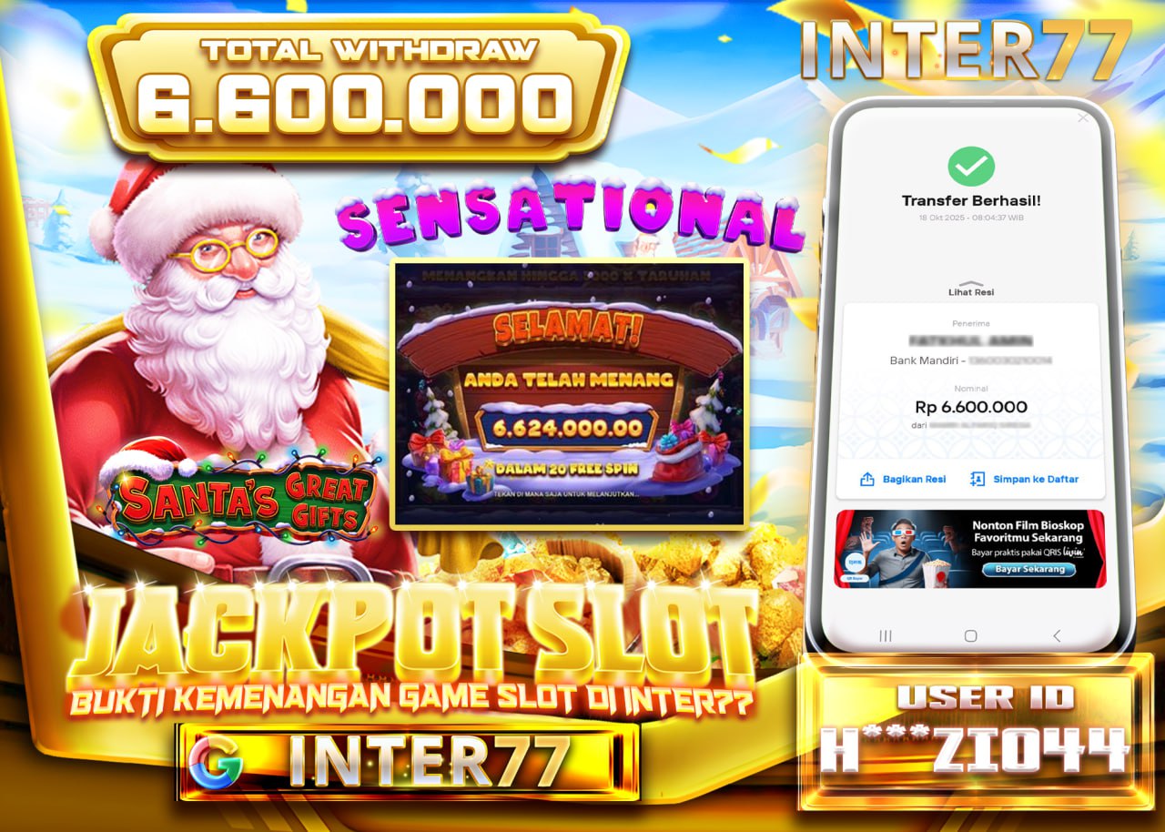 H***ZIO44 JACKPOT SANTA GREAT GIFTS Rp 6.600.000 - LUNAS