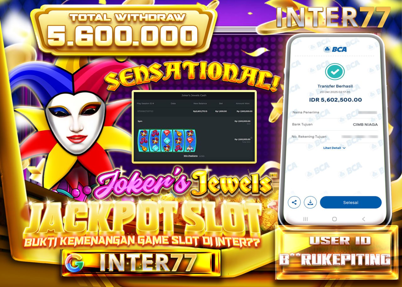 B***RUKEPITING JACKPOT JOKER JEWELS Rp 5.600.000 - LUNAS